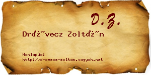 Drávecz Zoltán névjegykártya